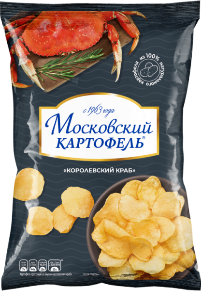 Московский картофель Королевский краб 60г*12